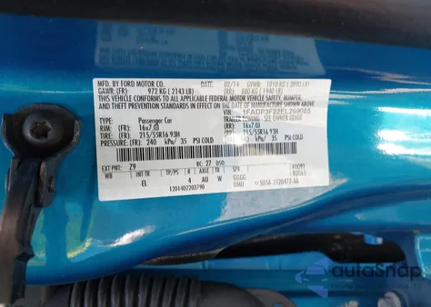 2014 Ford Focus Se from USA, damaged, VIN 1FADP3F22EL269085